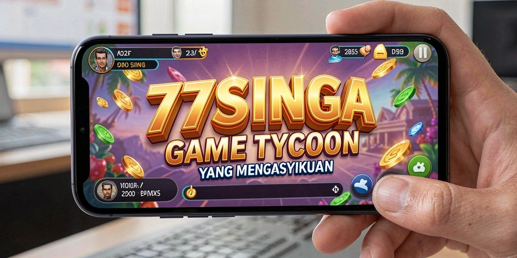 Gameplay Tycoon yang seru dan mendebarkan di 77SINGA.