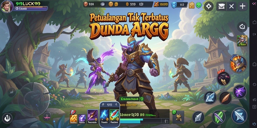 Tampilan gameplay ARPG mendebarkan di 99LUCK99.