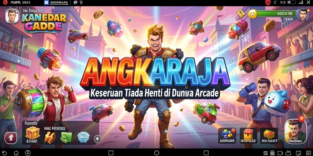 Tampilan gameplay seru ANGKARAJA dengan karakter dan level yang menantang.