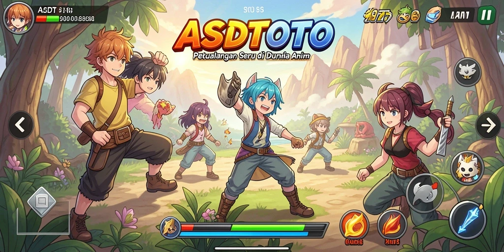 Tampilan menawan dari gameplay ASDTOTO yang penuh warna.