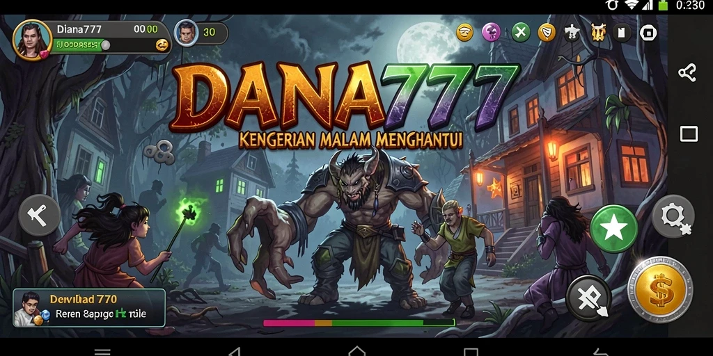 Tampilan menegangkan dari gameplay DANA777 yang menakutkan.