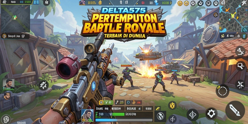 Gameplay seru DELTA575 dalam aksi pertempuran Battle Royale.