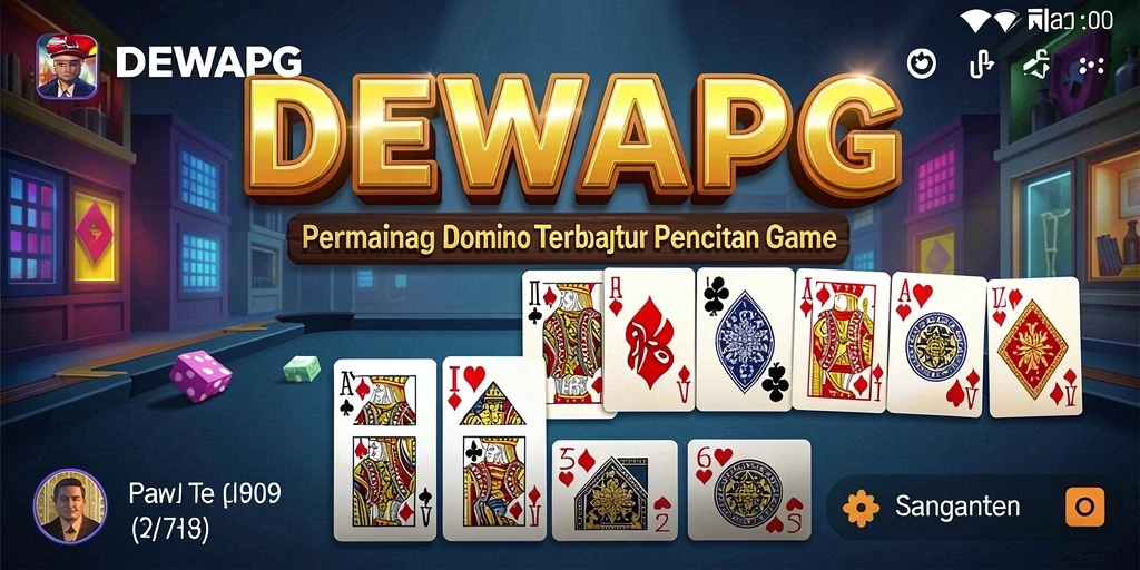 Screenshot DEWAPG menampilkan gameplay domino yang seru.