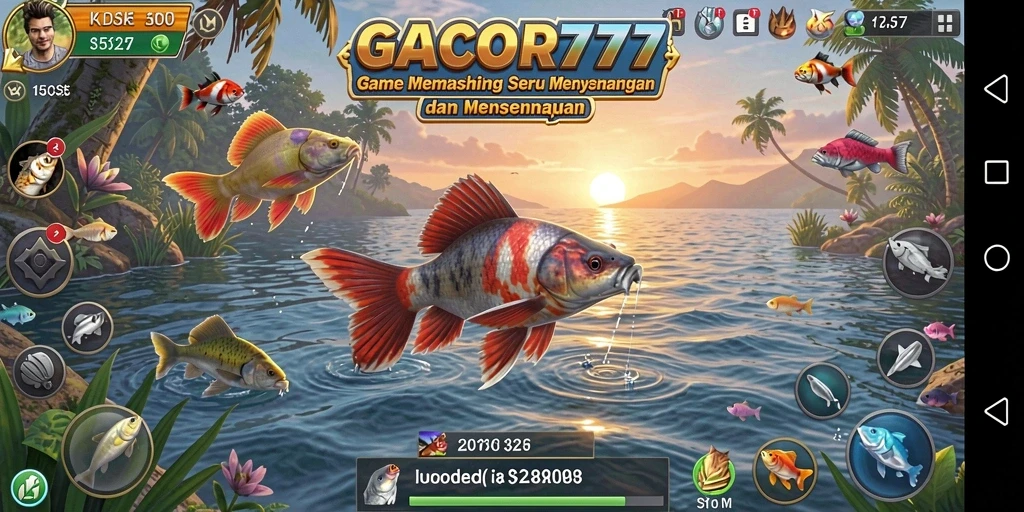 Tampilan gameplay GACOR777 yang menarik saat memancing.