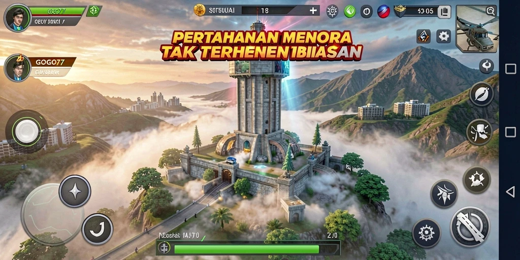 Tampilan gameplay GOGO77 yang menegangkan dan strategis.