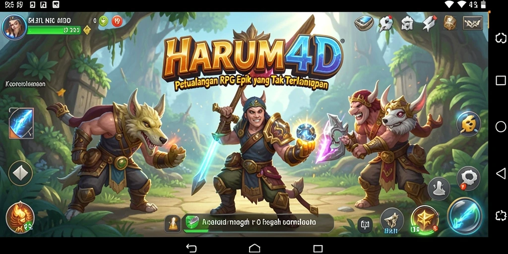 Tampilan gameplay RPG yang menarik dalam HARUM4D.