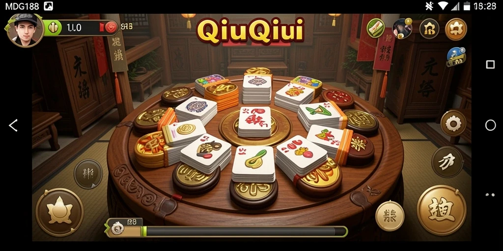 Tampilan gameplay QiuQiu yang menarik di MDG188.