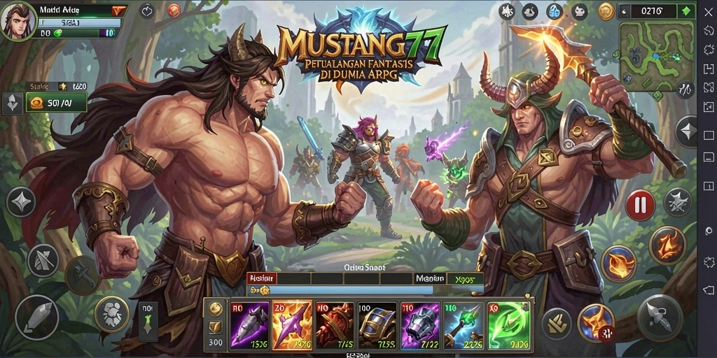 Gameplay seru dan visual menakjubkan di MUSTANG77.