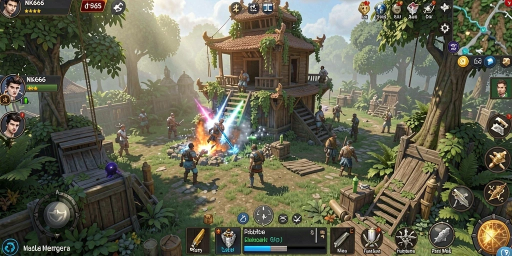 Gameplay aksi pertahanan menara yang mendebarkan dan menantang.