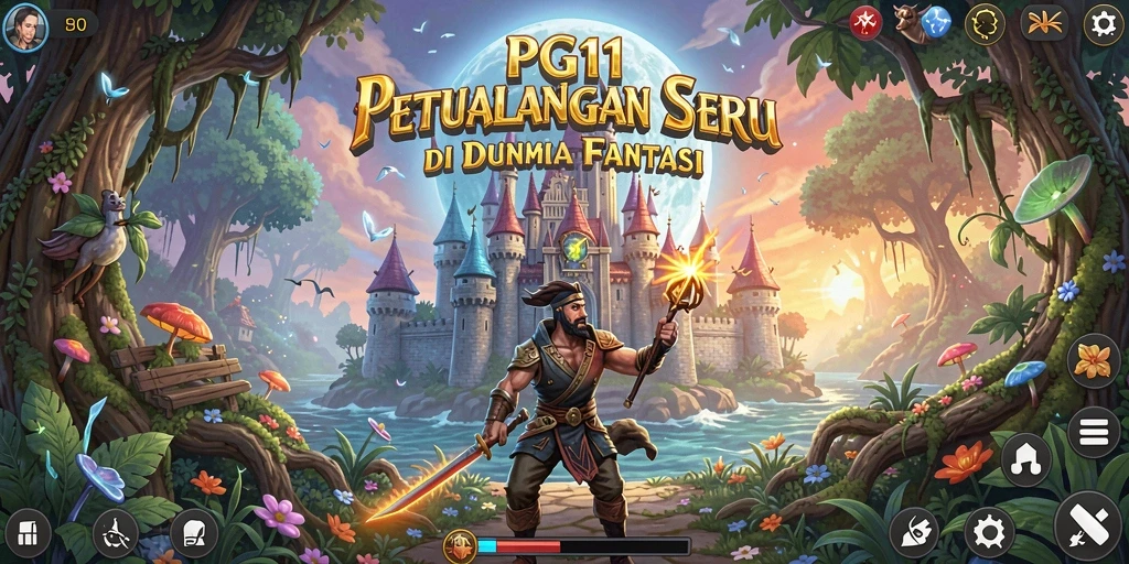 Tangkapan layar PG11 menunjukkan momen seru dalam petualangan eksplorasi.