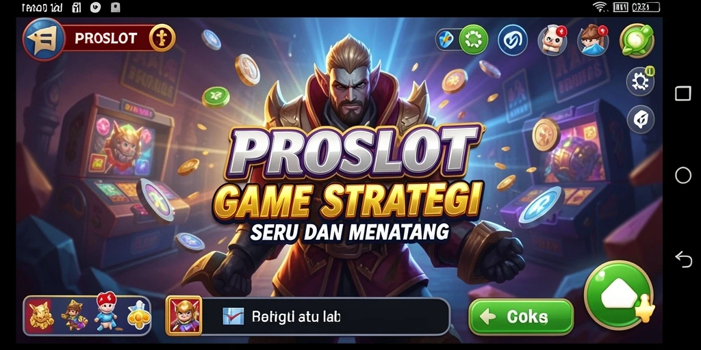 Tampilan gameplay PROSLOT yang penuh aksi dan strategi.