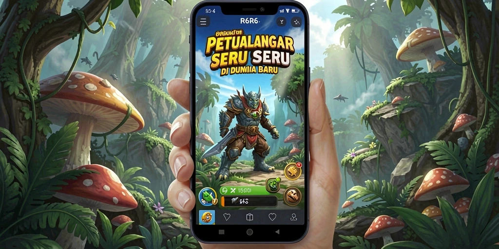 Tampilan gameplay R6R6 yang memukau dengan elemen petualangan.