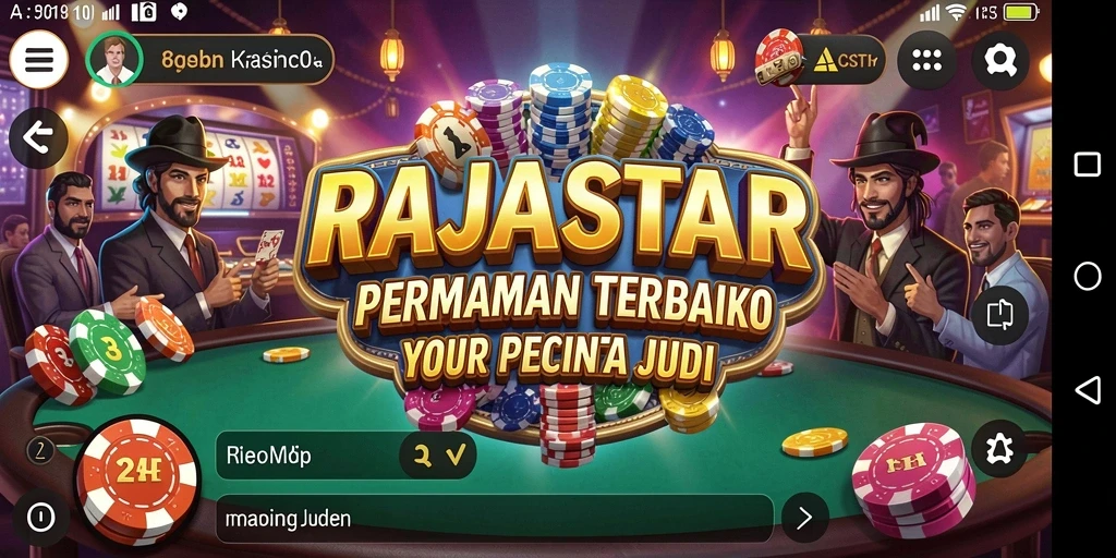 Tampilan gameplay kasino yang menarik dan mendebarkan di RAJASTAR.