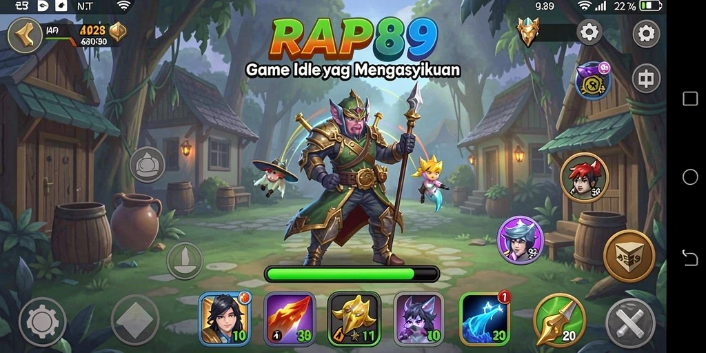 Screenshot gameplay RAP89 yang menampilkan elemen Idle yang menarik.