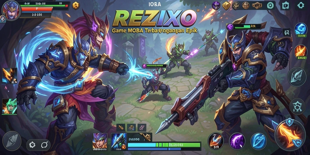Tangkapan layar gameplay <strong>REZIXO</strong> yang menampilkan aksi seru dan strategi tim.