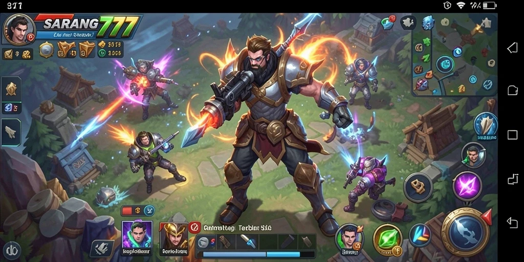 Tampilkan aksi pertempuran seru dalam game SLG SARANG777.