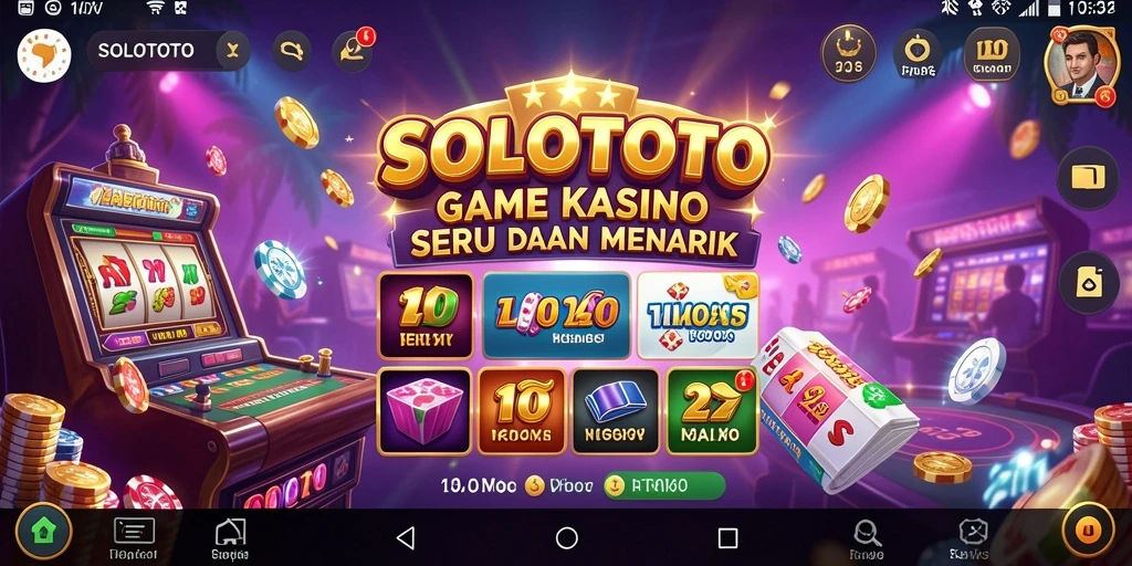Gameplay seru di SOLOTOTO dengan suasana kasino yang mengesankan.