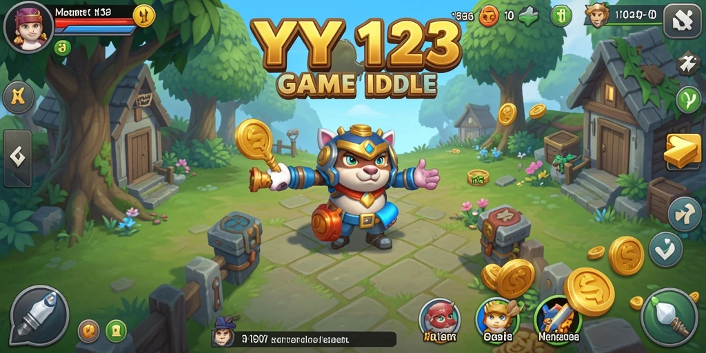Tampilan gameplay YY123 yang mengasyikkan dalam mode Idle.